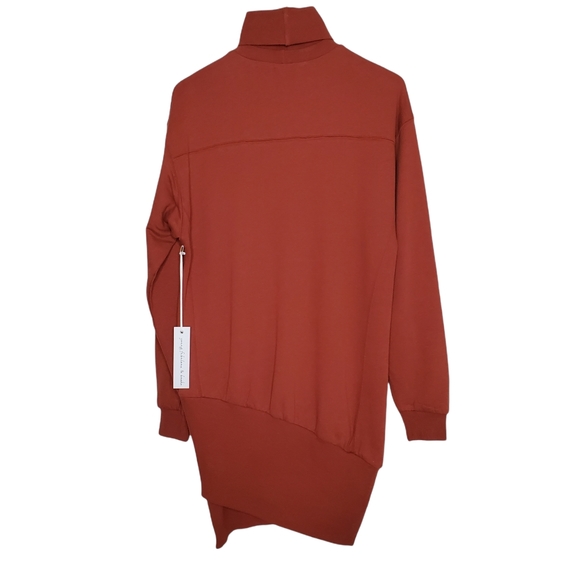 Young Fabulous and Broke Turtleneck Asymmetrical Sweatshirt Mini Dress NWT Sm - Picture 3 of 10